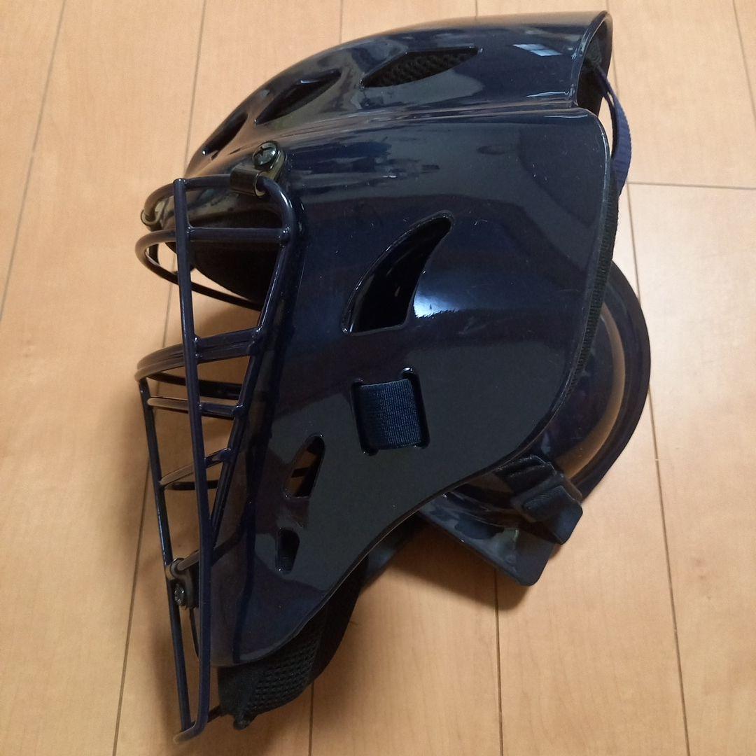 美品 HI-GOLD キャッチャーマスク ネイビー ホッケー型