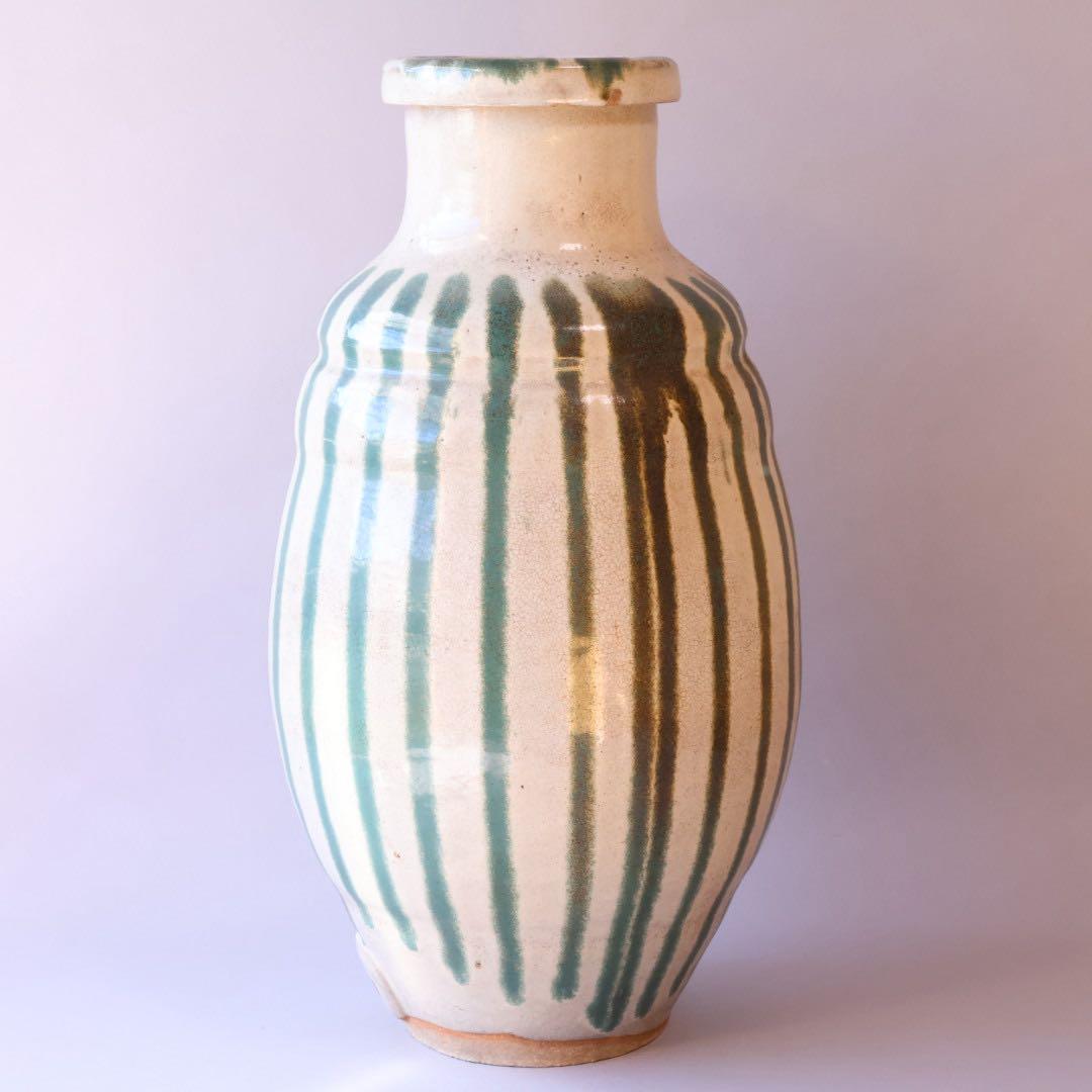 時代物 すだれ壺 約46.8cm