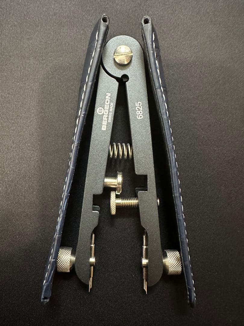 【純正品】OMEGA ネイビーアリゲーターレザーストラップ 19mm