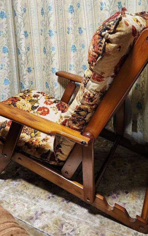 リクライニング　チェア　ビンテージ風　アンティーク風