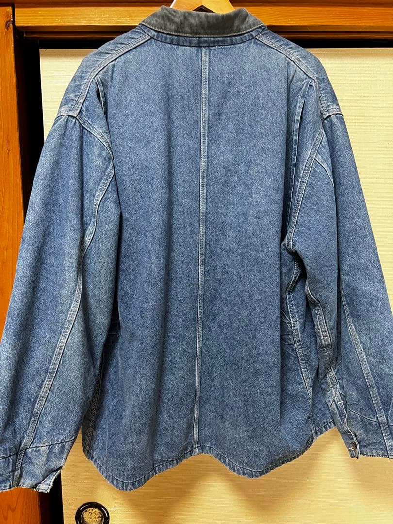 carhartt デニムカバーオール チェック裏地付き