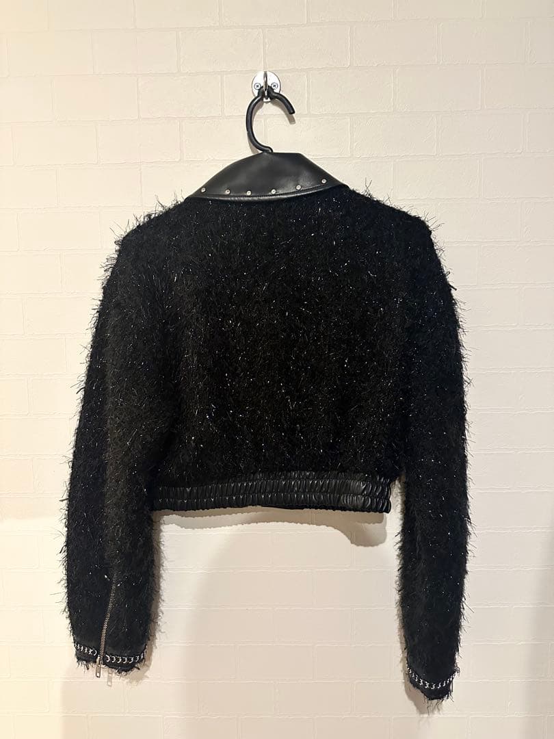 gyda ラメツイードチェーンジャケット