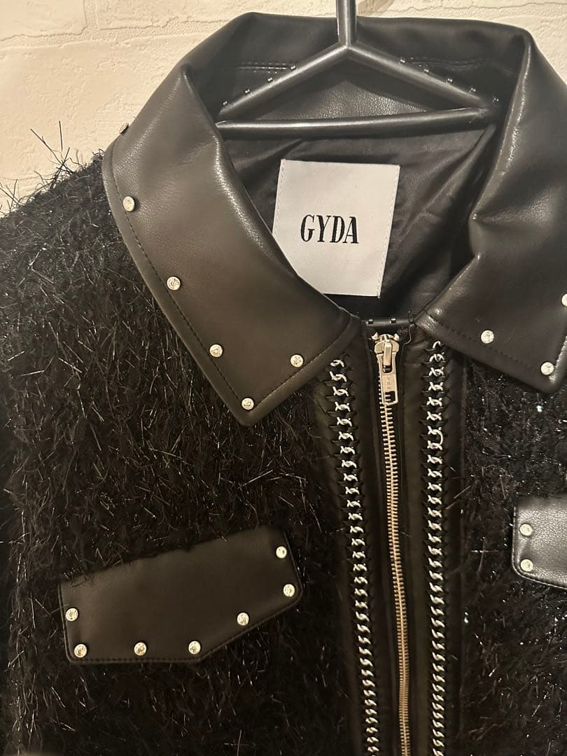 gyda ラメツイードチェーンジャケット