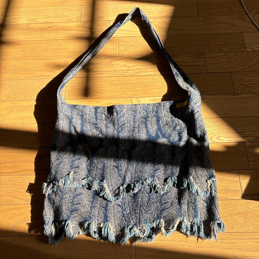 kapital フェザーデニムバッグ