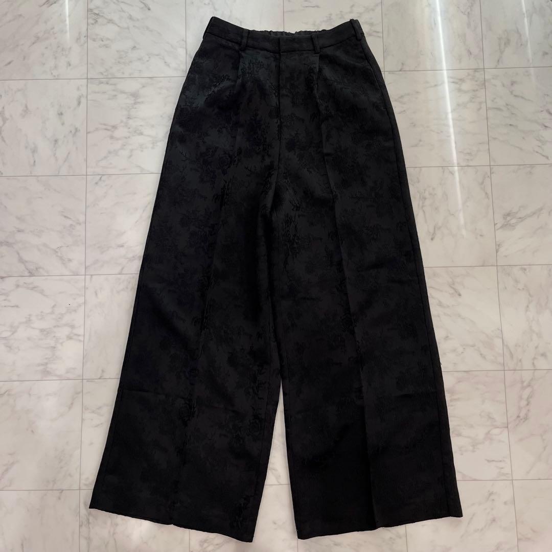 kana カナ　ジャガード セットアップ ヴィンテージライクパンツドレス M