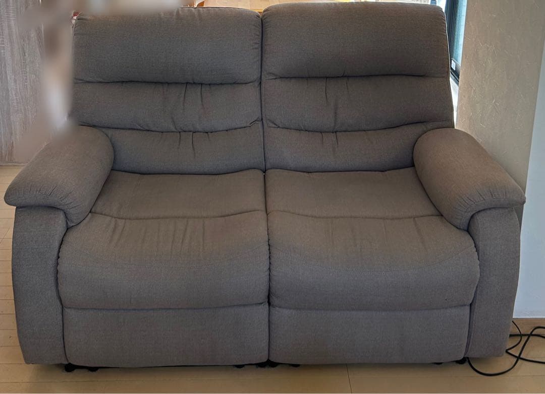 【値下げ交渉OK！】ニトリ電動リクライニングソファ　2人掛けソファ　ビリーバー3