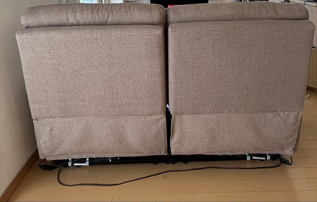 【値下げ交渉OK！】ニトリ電動リクライニングソファ　2人掛けソファ　ビリーバー3