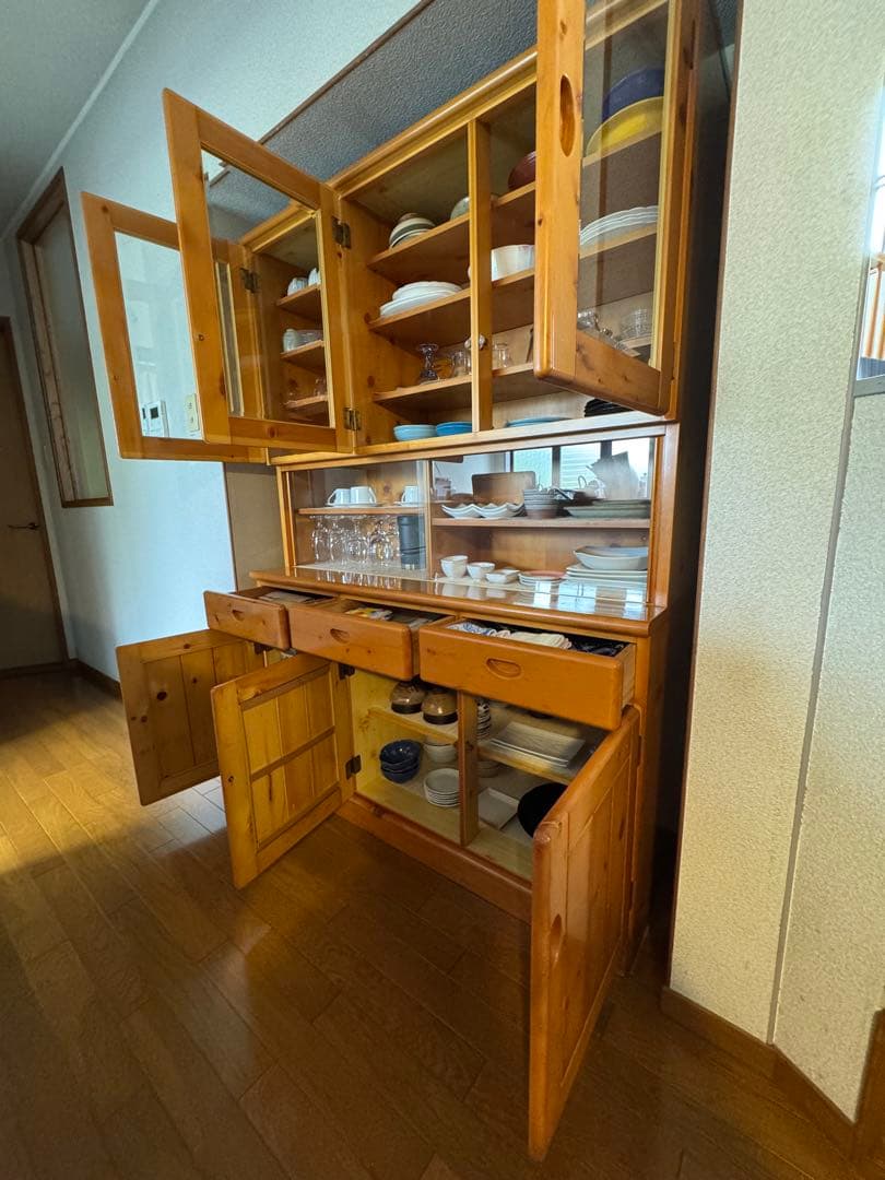 【格安美品】カップボード 食器棚