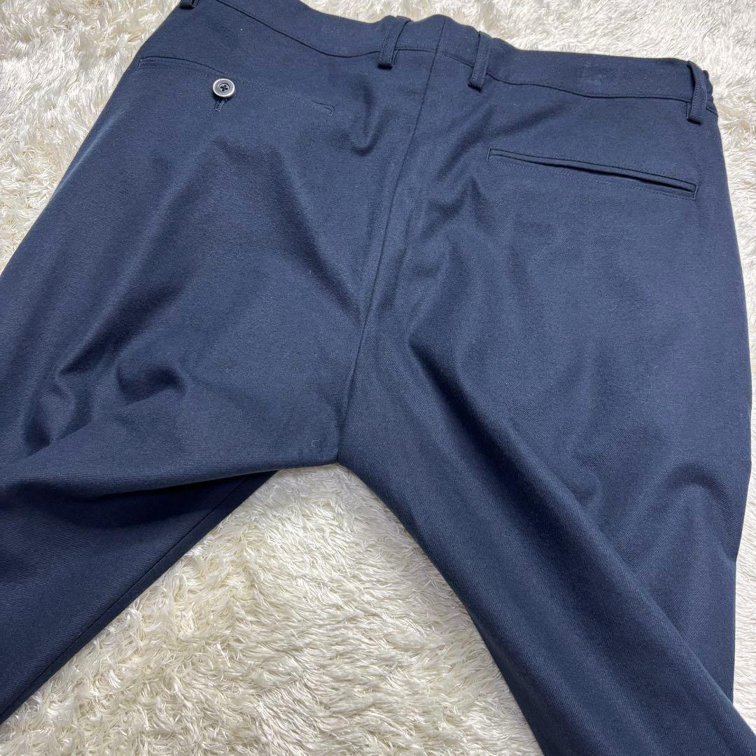 【美品】アウール マルペンサ パンツ 永久クリース ドローコード ネイビー XL