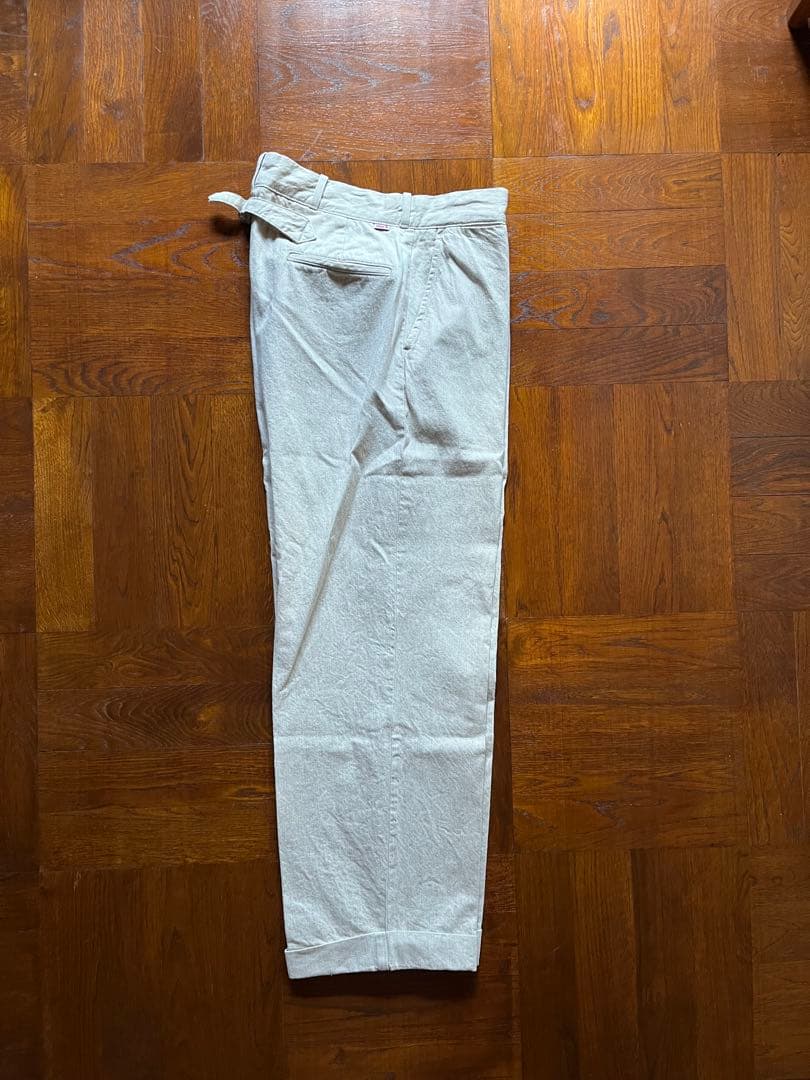 レア LVC 復刻 50s ワークパンツ 綿麻 リーバイス
