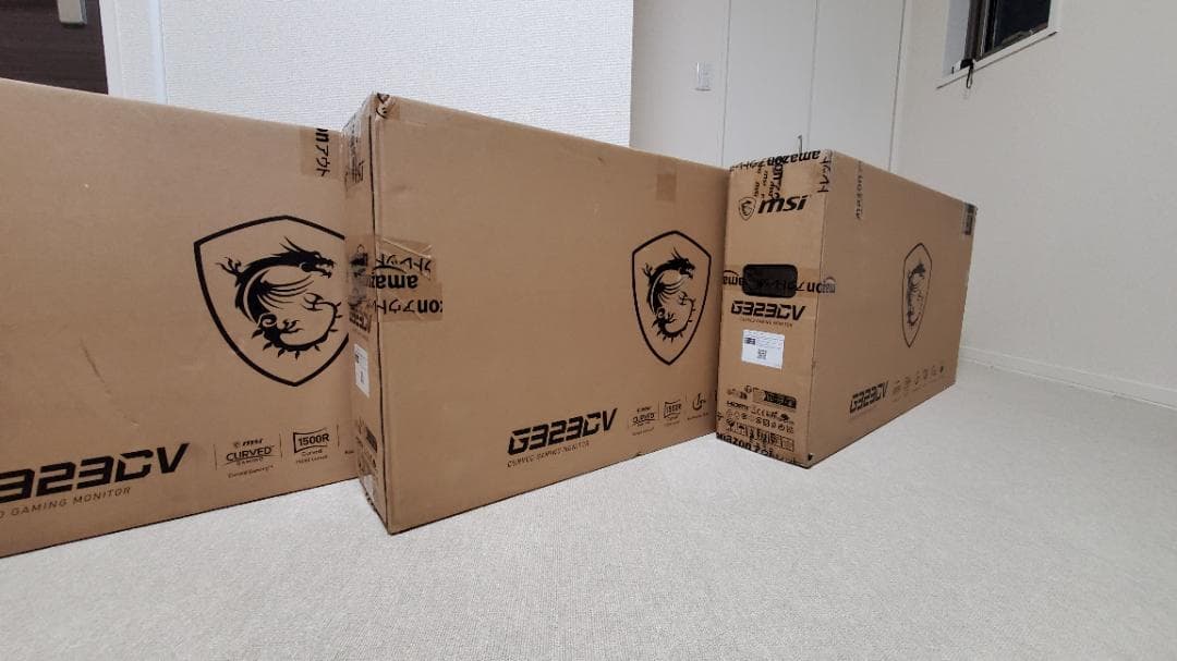 MSI 湾曲ゲーミングモニター G323CV 3枚セット