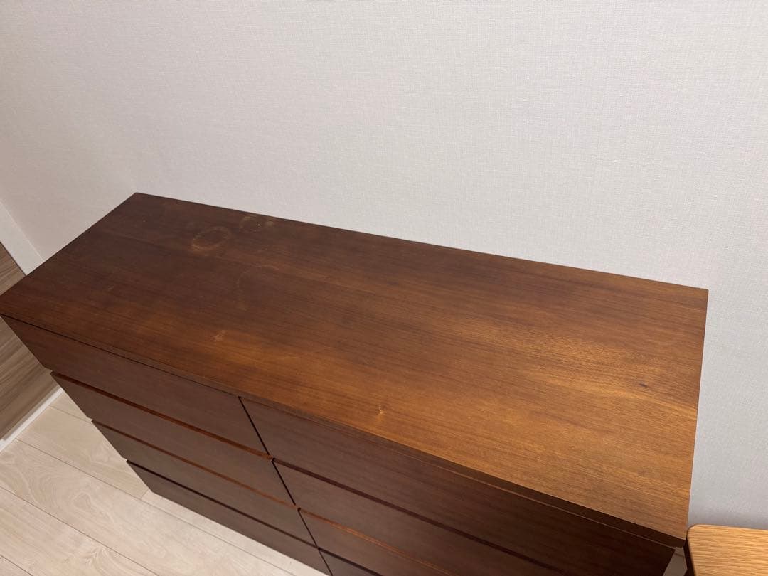 無印良品木製チェスト　ブラウン