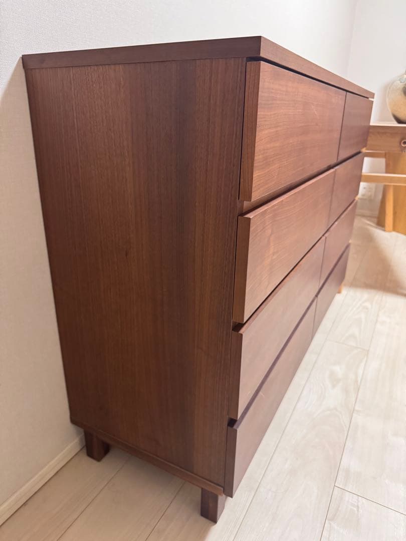 無印良品木製チェスト　ブラウン