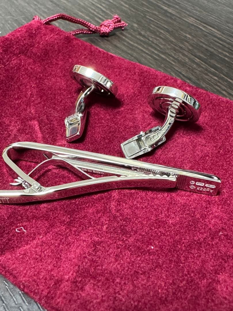 Dunhill ダンヒル カフス＆ネクタイピン 新品 正規品 マザーオブパール