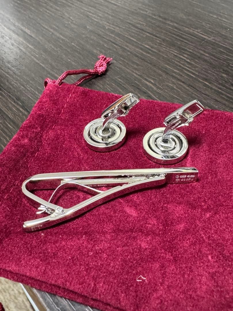 Dunhill ダンヒル カフス＆ネクタイピン 新品 正規品 マザーオブパール