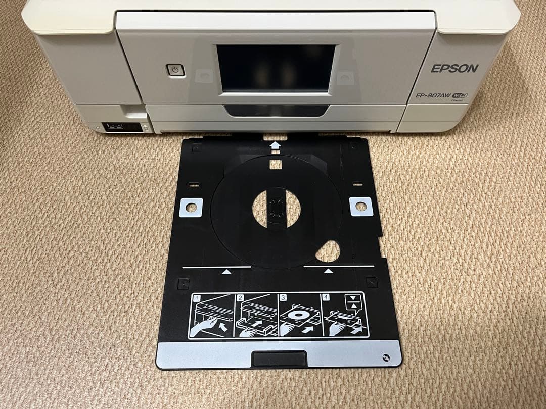EPSON EP-807AW プリンター【ジャンク品】カートリッジ込み
