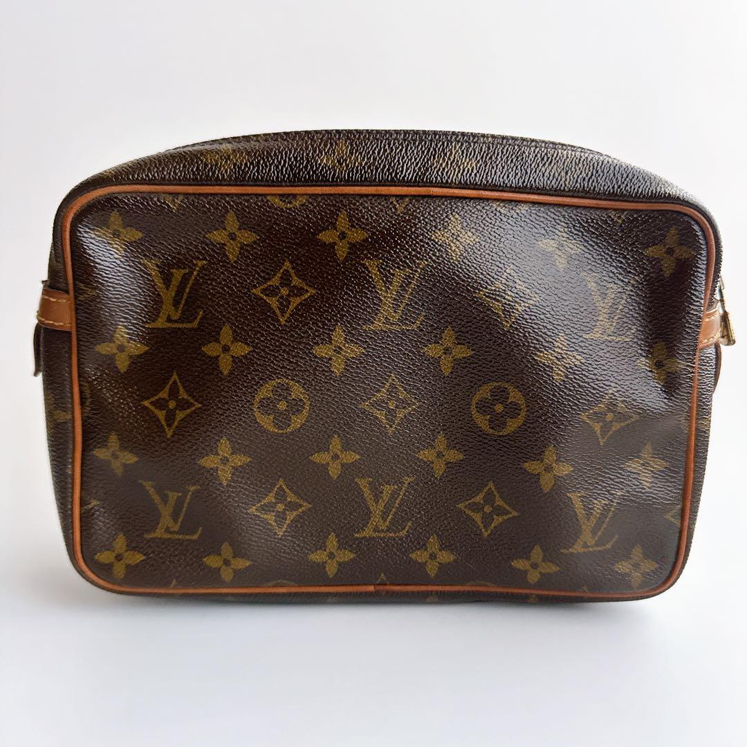ルイヴィトン コンピエーニュ23 モノグラム セカンド クラッチバッグ ポーチ
