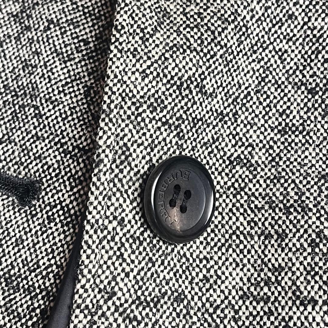BURBERRY バーバリーロンドン ツイード ジャケット ラビットファー 40