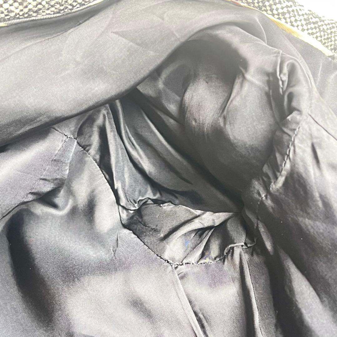 BURBERRY バーバリーロンドン ツイード ジャケット ラビットファー 40