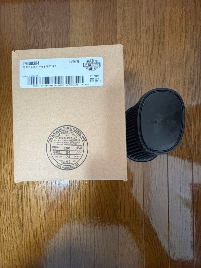 ykt専用ハーレー純正フィルタ.エア.ヘビー ブリーザー 29400384 新品