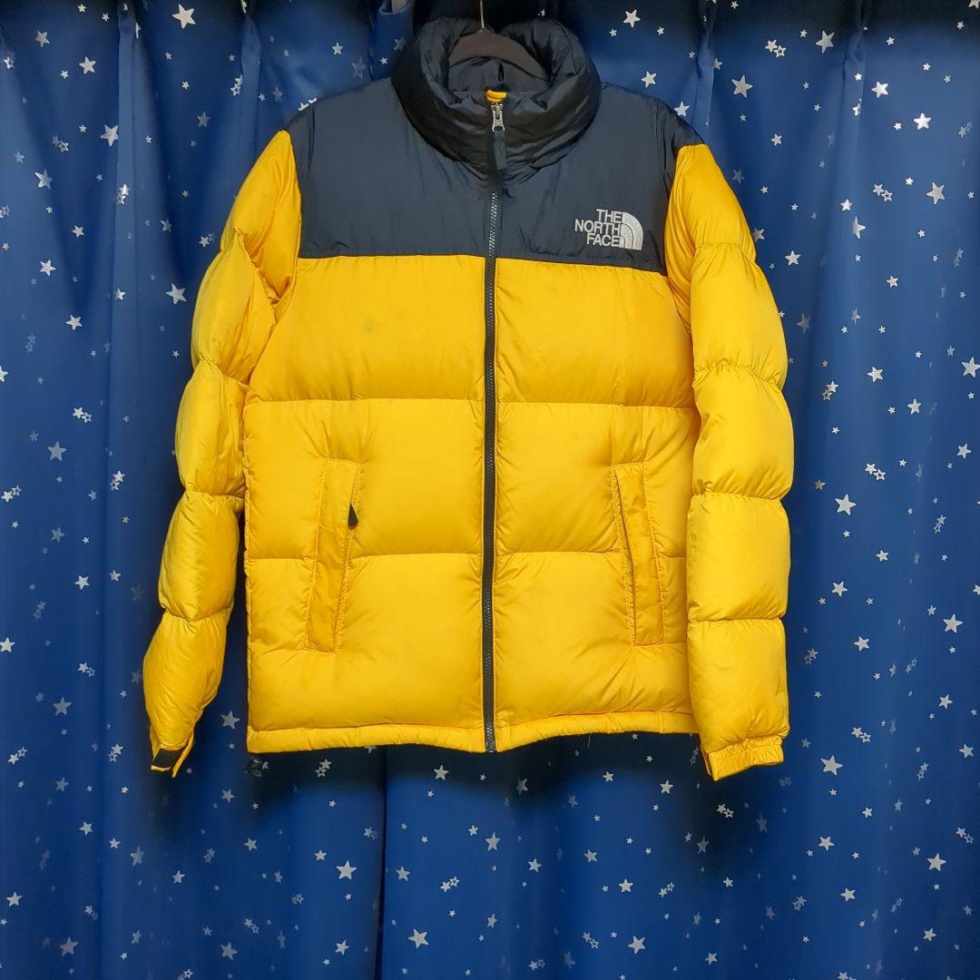 THE NORTH FACE ヌプシ ダウンジャケット イエロー/ブラック