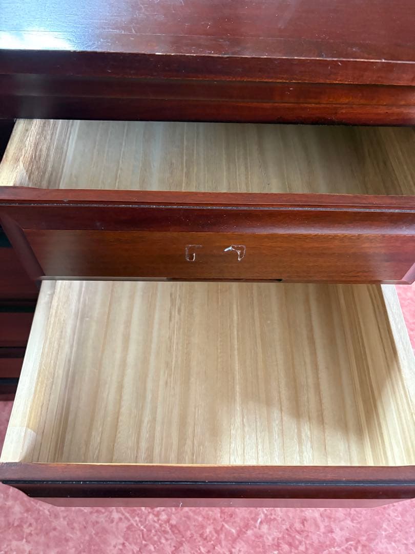 GY0717 洋服箪笥　整理タンス　チェスト　木製　昭和レトロ