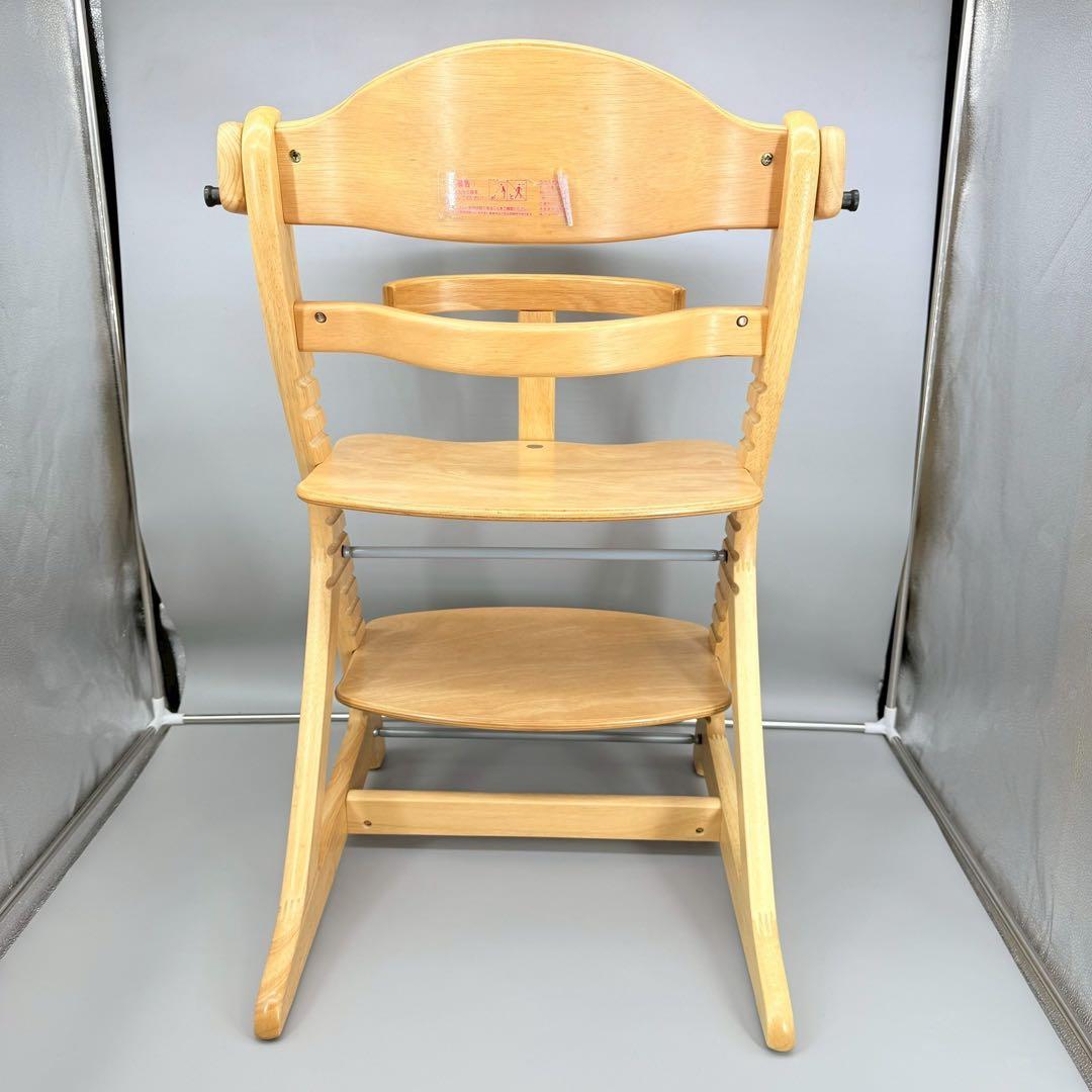 美品！　大和屋 すくすくチェア プラス テーブル＆ガード　ナチュラル