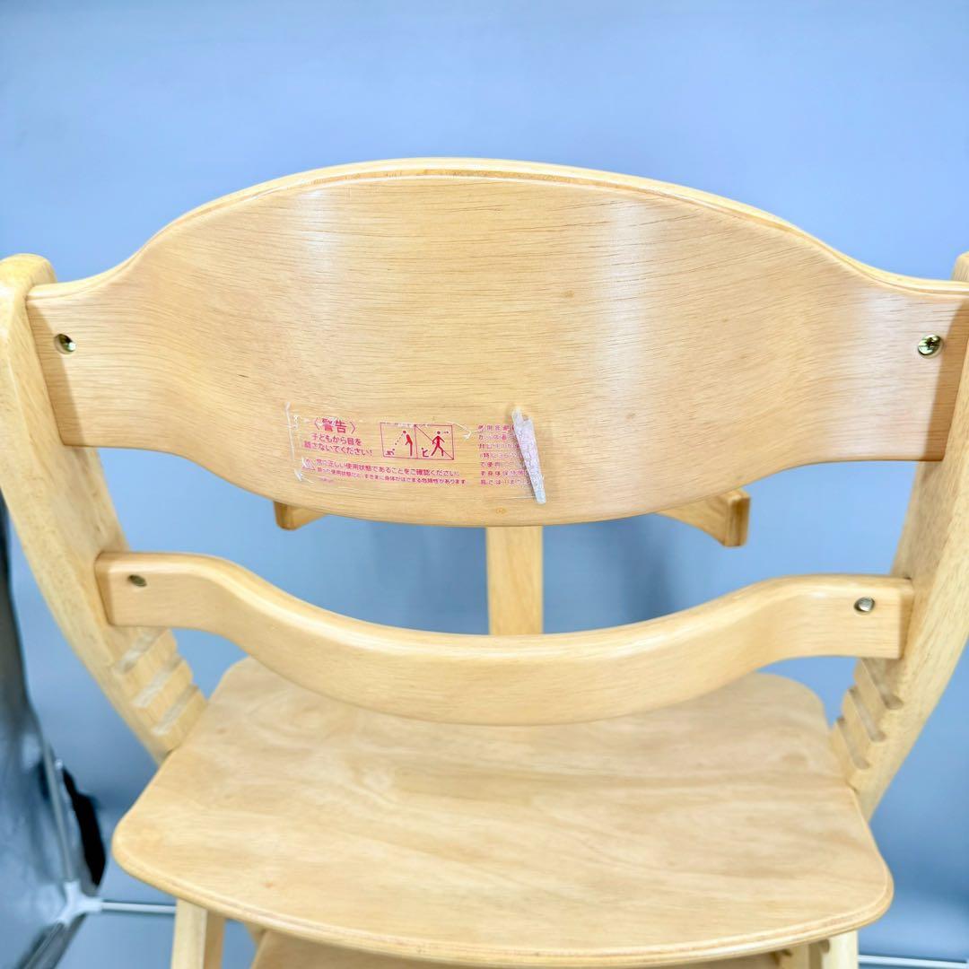 美品！　大和屋 すくすくチェア プラス テーブル＆ガード　ナチュラル