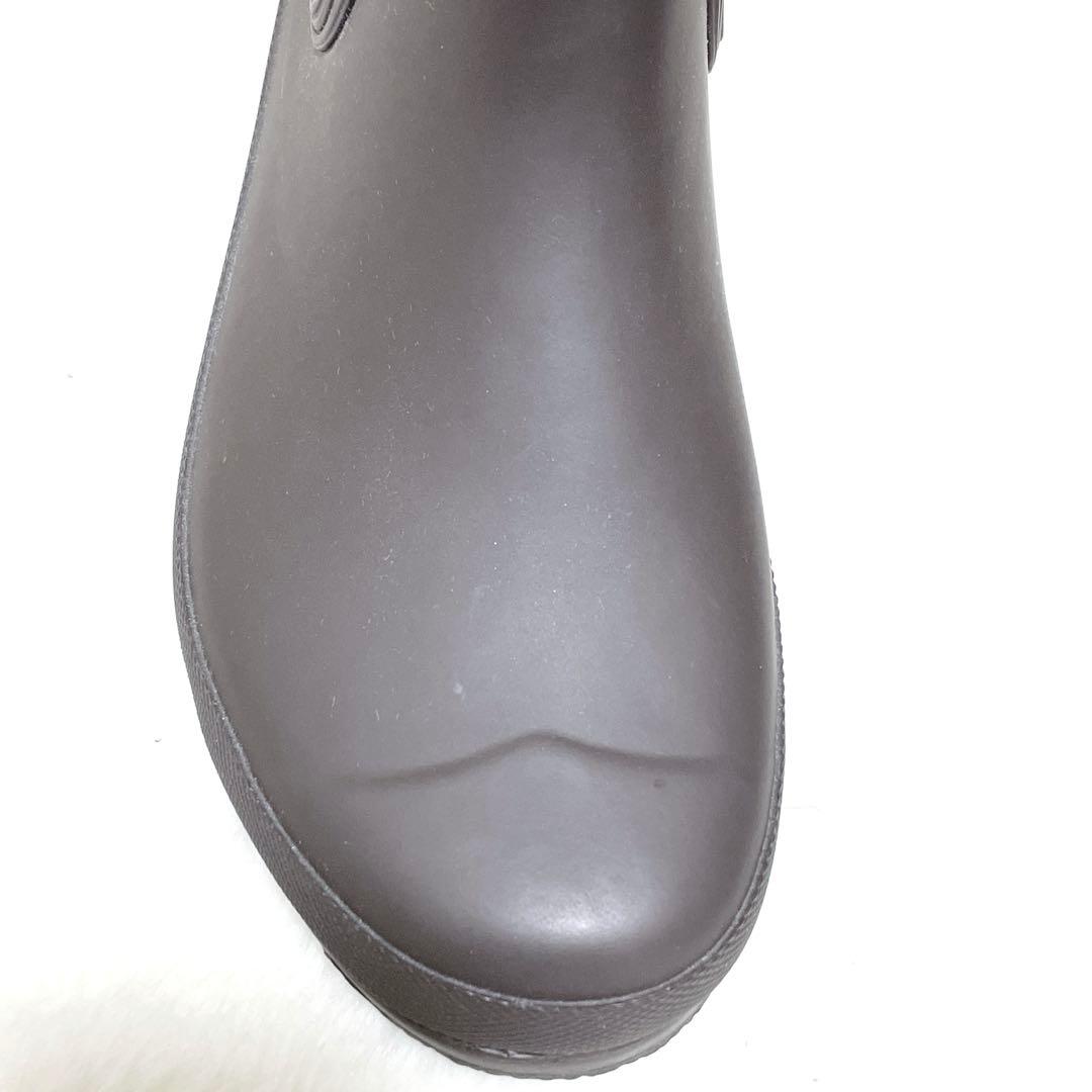 【美品】HUNTER ハンター　サイドゴア　レインブーツ ブラウン