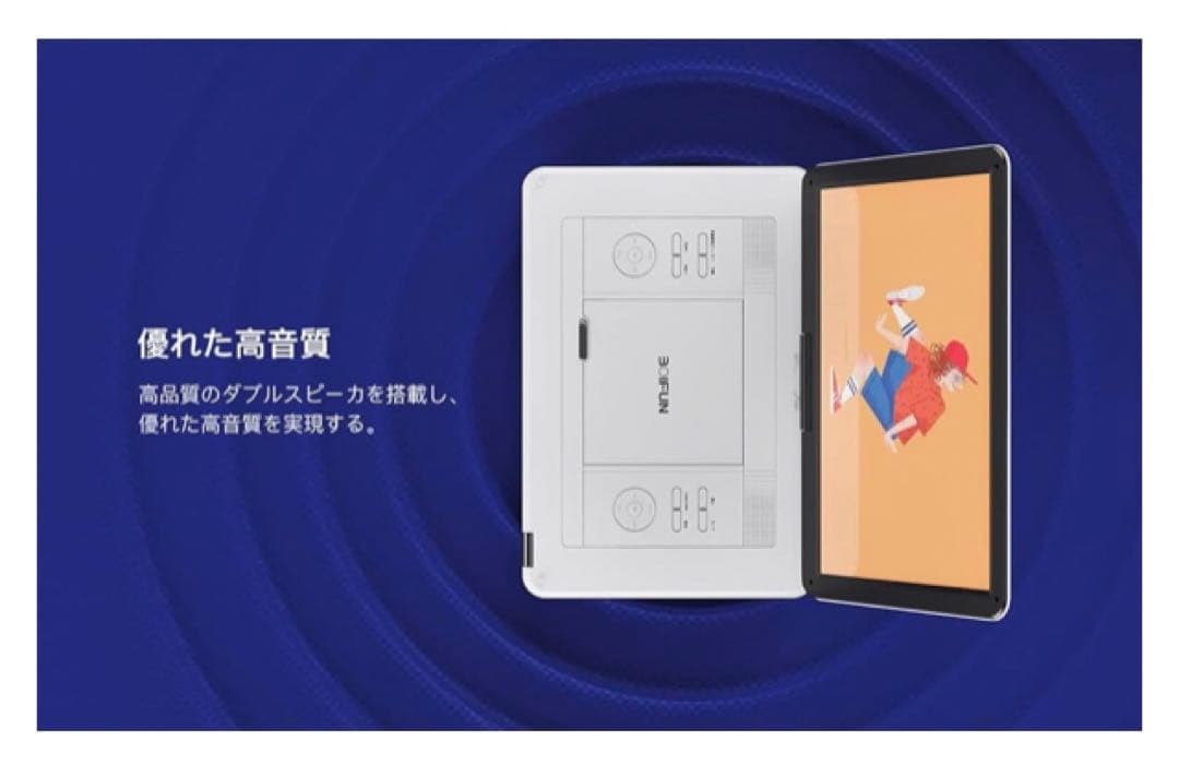 BOIFUN 15.6インチポータブルDVDプレーヤー　LED液晶