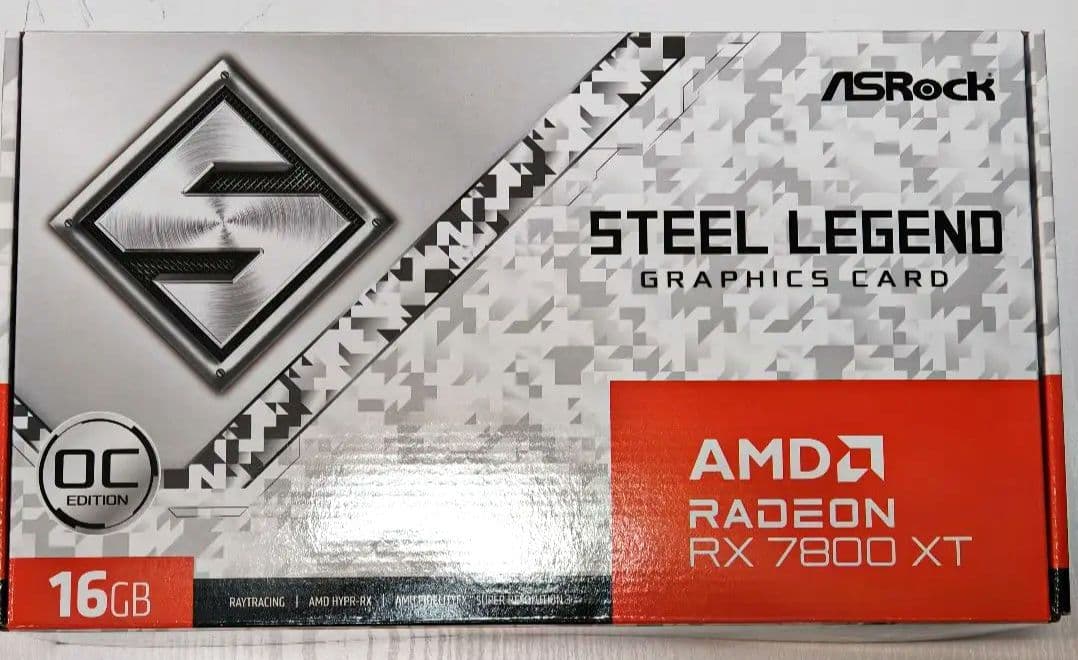 グラフィックボード・グラボ・ビデオカード ASRock Radeon RX 7800 XT 16GB OC Edition