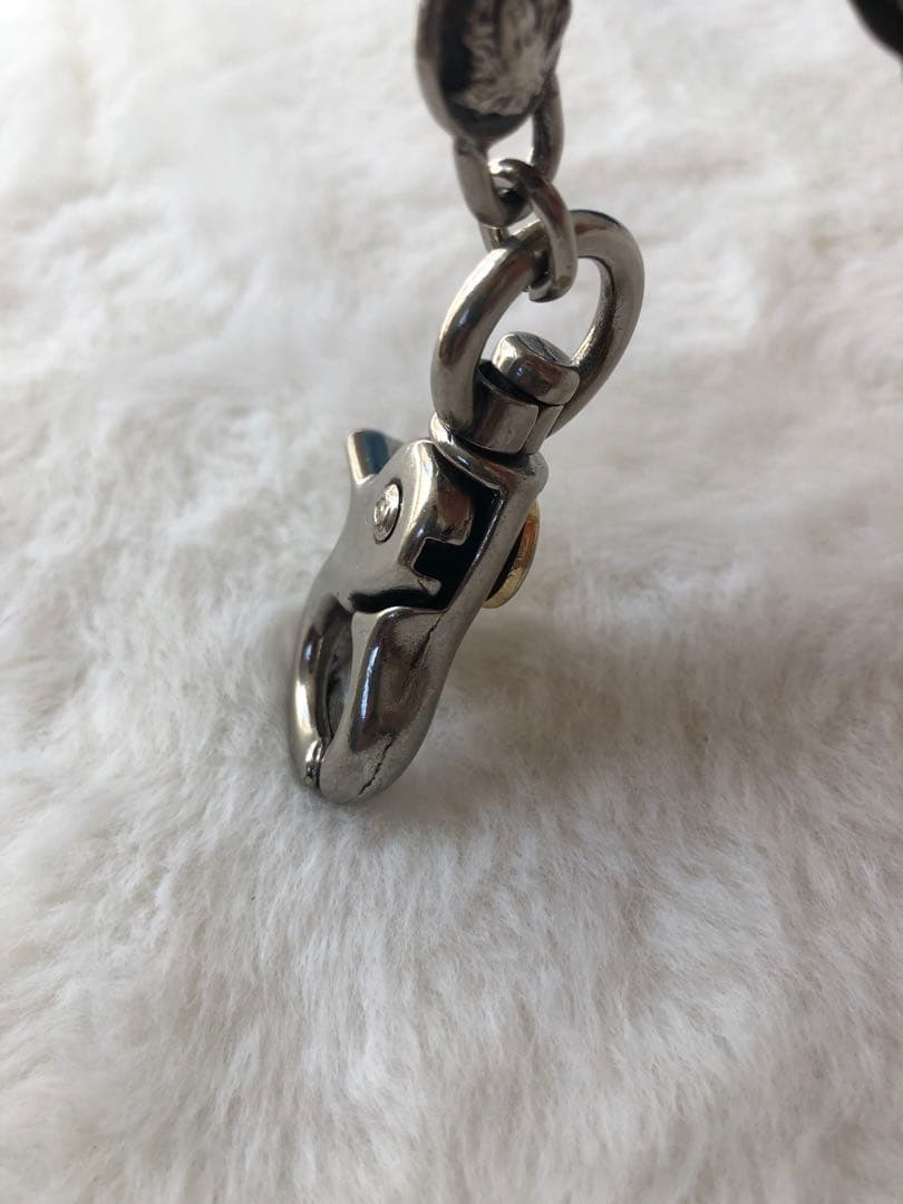 【美品】ジャンニヴェルサーチェ　ウォレットチェーン　シルバー　メデューサ