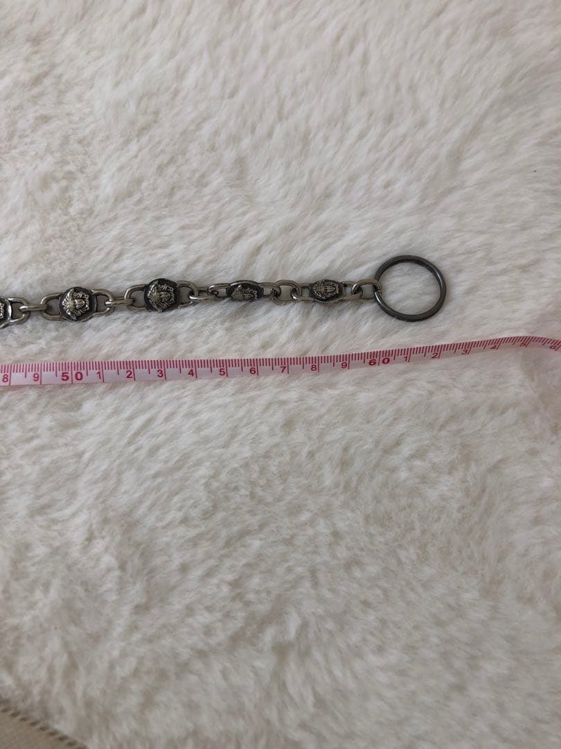 【美品】ジャンニヴェルサーチェ　ウォレットチェーン　シルバー　メデューサ