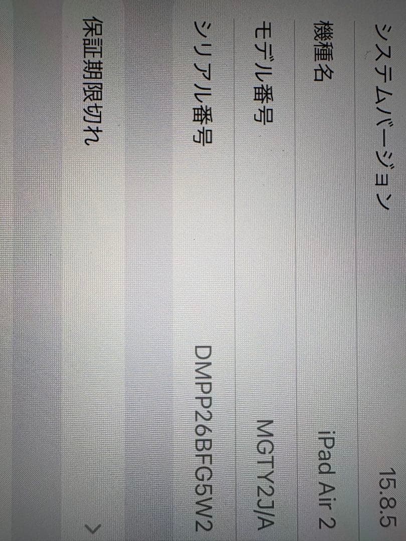 iPad Air2 第2世代 128GB シルバー