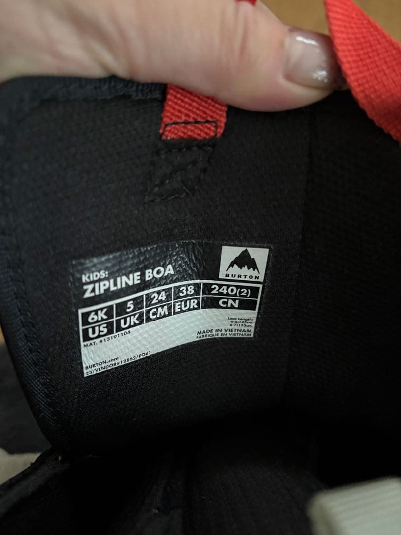 BURTON ZIPLINE 24スノーボードブーツ