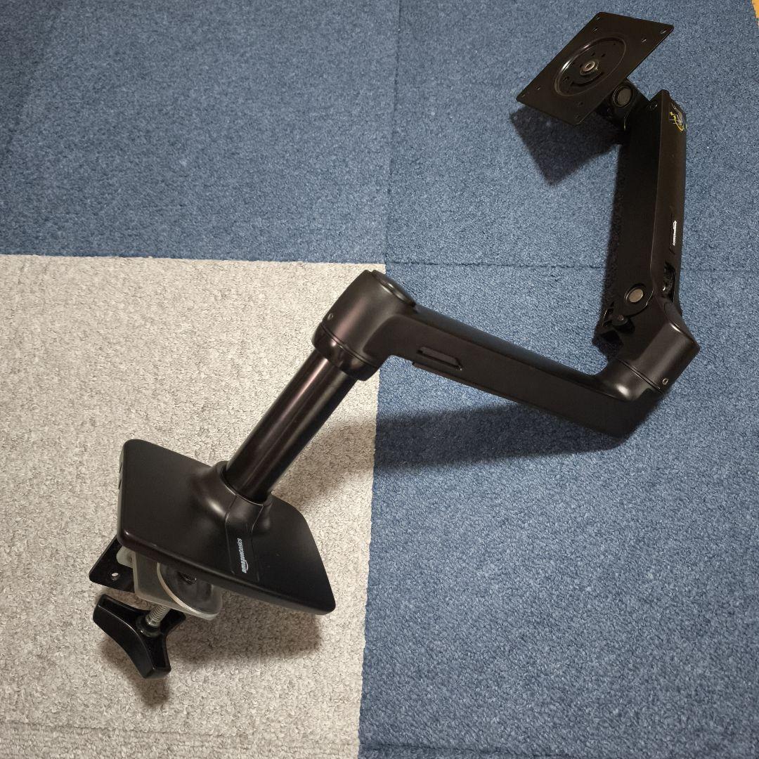 amazon basics モニターアーム 黒 エルゴトロンOEM