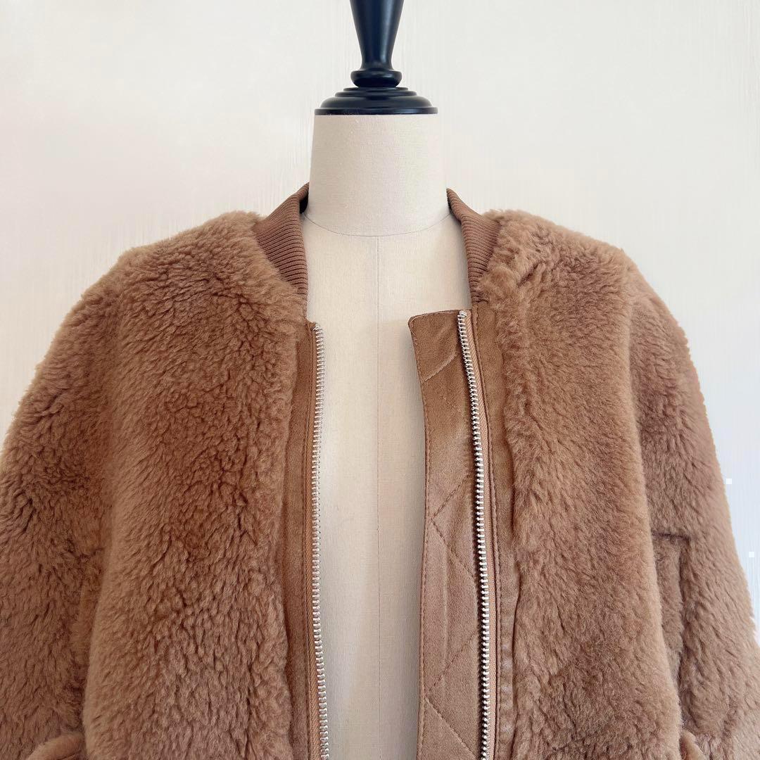 新品未使用 ベアポンチョブルゾン テディケープ ライトブラウン