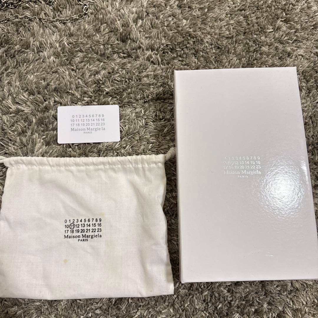 Maison Margiela 黒 レザー 財布 チェーンストラップ