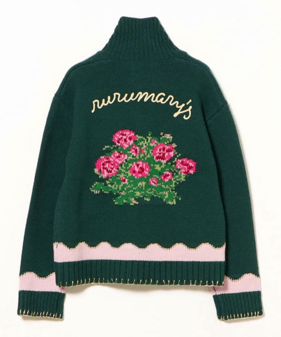 beams RURU MARY'S ルルメリー　ジャカードニットアウター