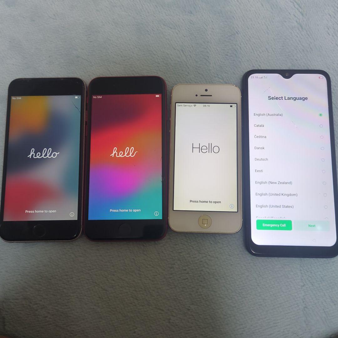 即発送iPhone SE2 / 6s / 5 / OPPO4台セットロック解除済