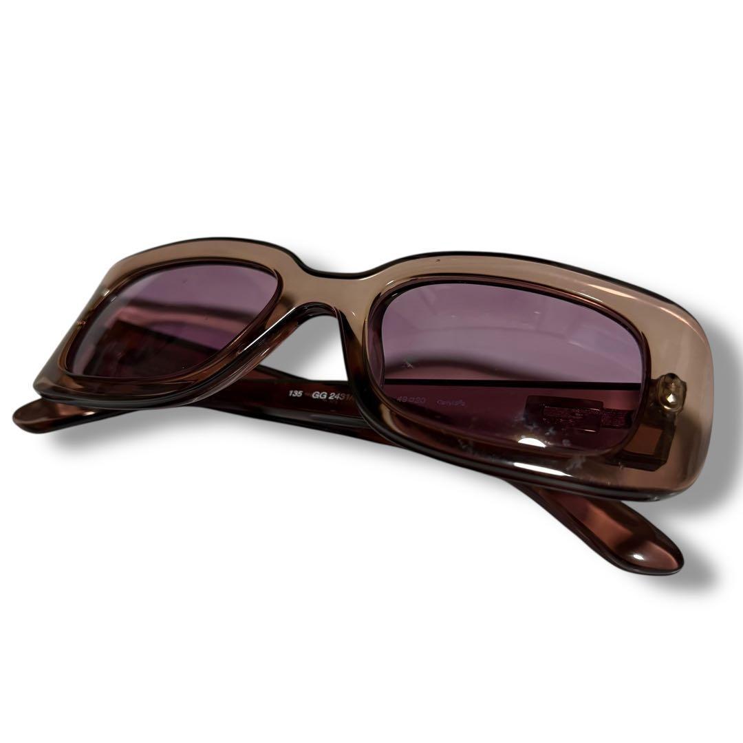 希少 正規 90s GUCCI グッチ トムフォード期 サングラス パープル