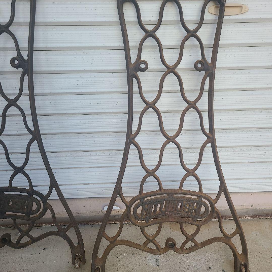 ヴィンテージアイアン製ミシン脚 2脚セット当時の物