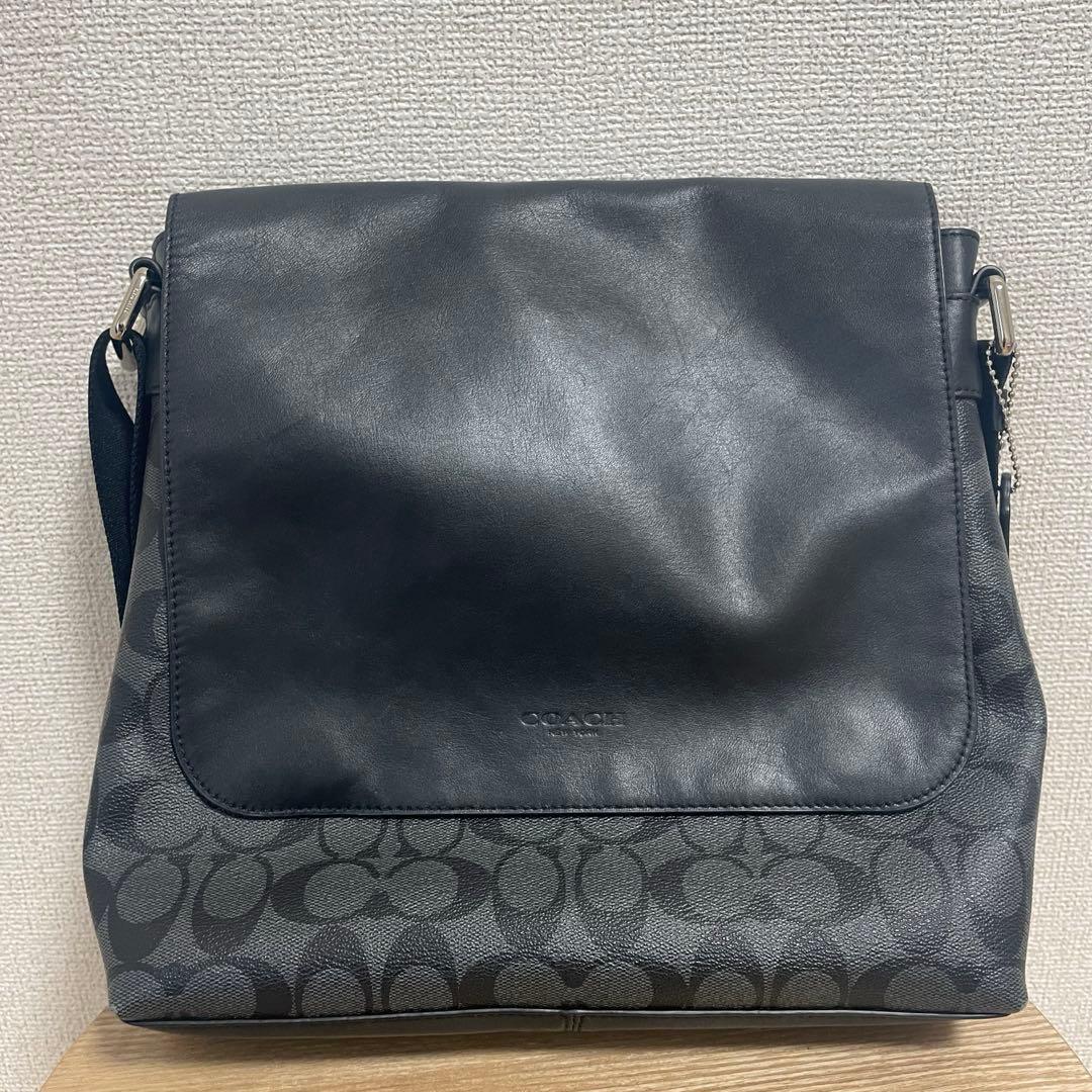 Coach ショルダーバッグ ブラック/グレー