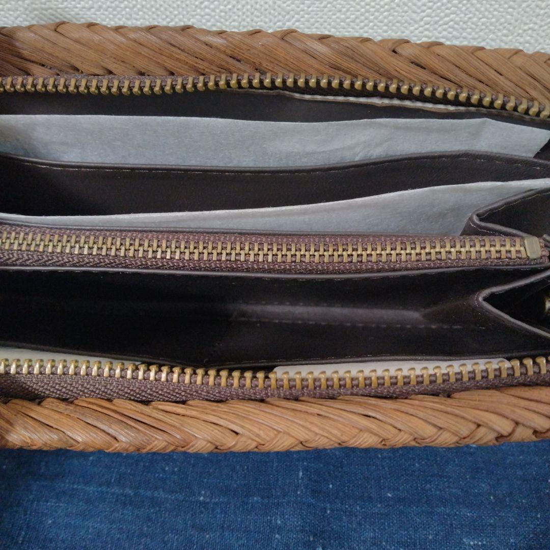 【未使用】山葡萄やまぶどう最高級天然素材 長財布/網代編み