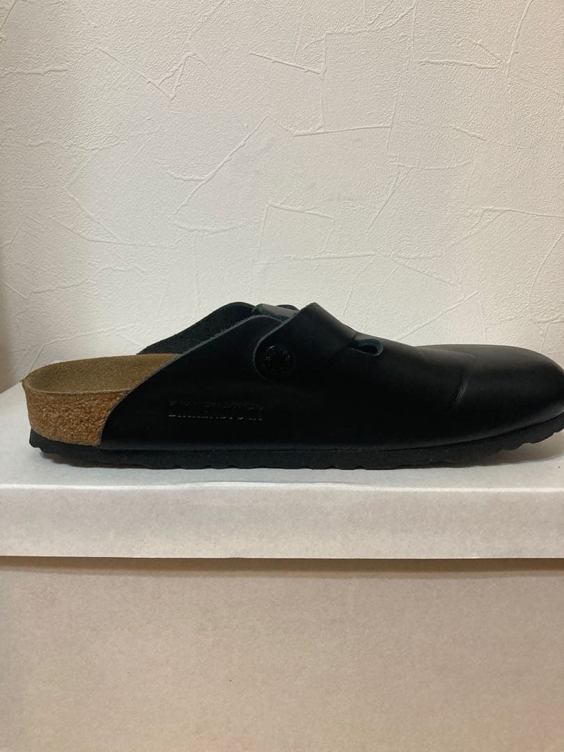 BIRKENSTOCK ボストン レザー　ブラック　　38(24.5cm)