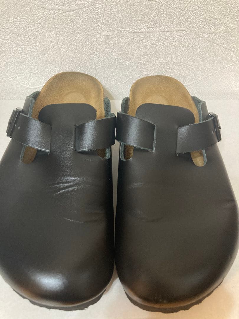 BIRKENSTOCK ボストン レザー　ブラック　　38(24.5cm)