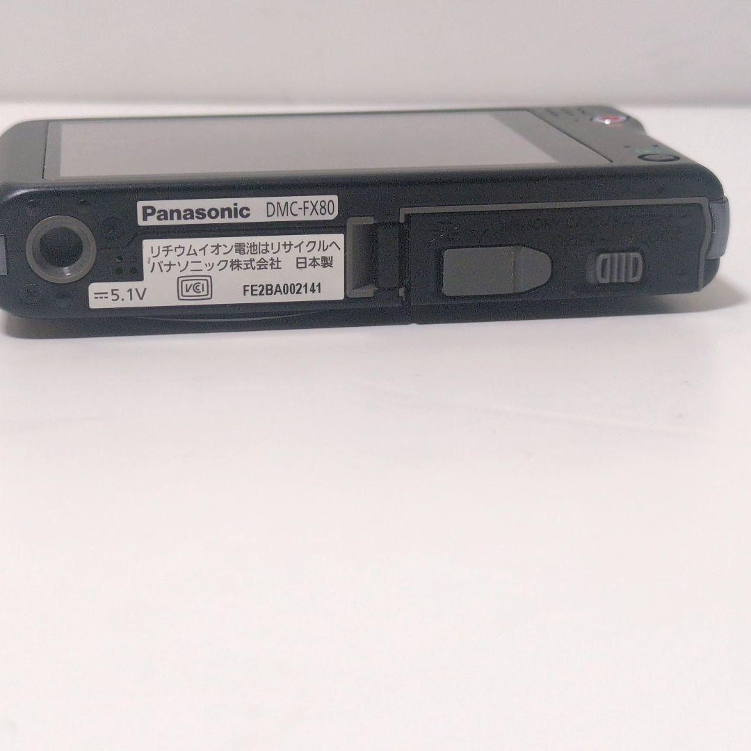 Panasonic 【美品】DMC-FX80 デジタルカメラ ブラック 平成
