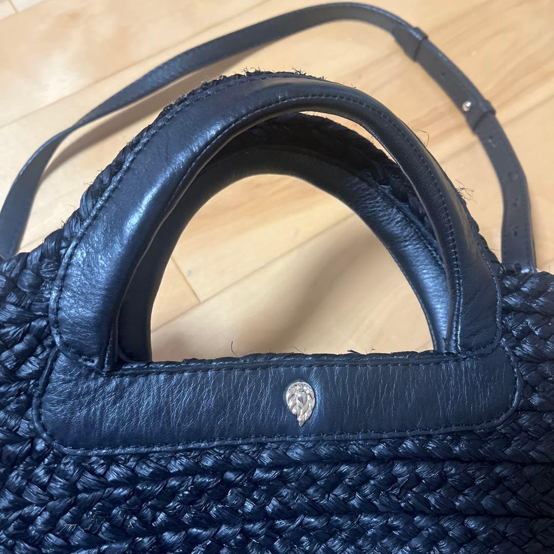 ヘレンカミンスキー　かごバック黒　2ウェイ