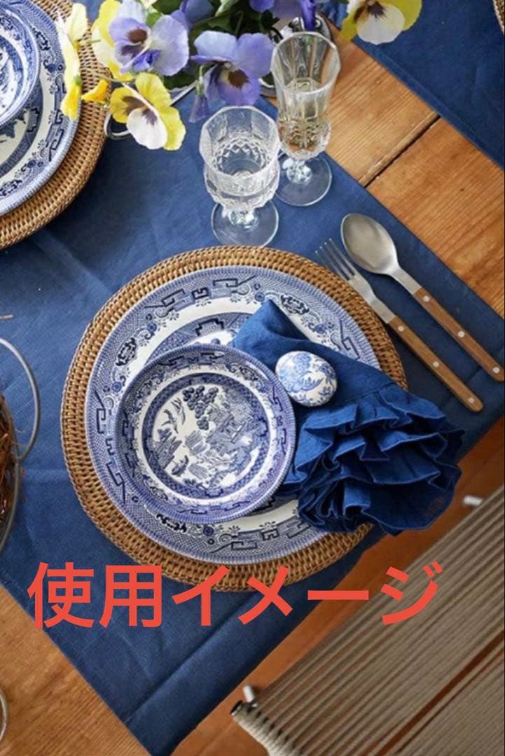 未使用 ボルゴデレトヴァーリエ リネン テーブルナプキン イタリア製 6枚セット