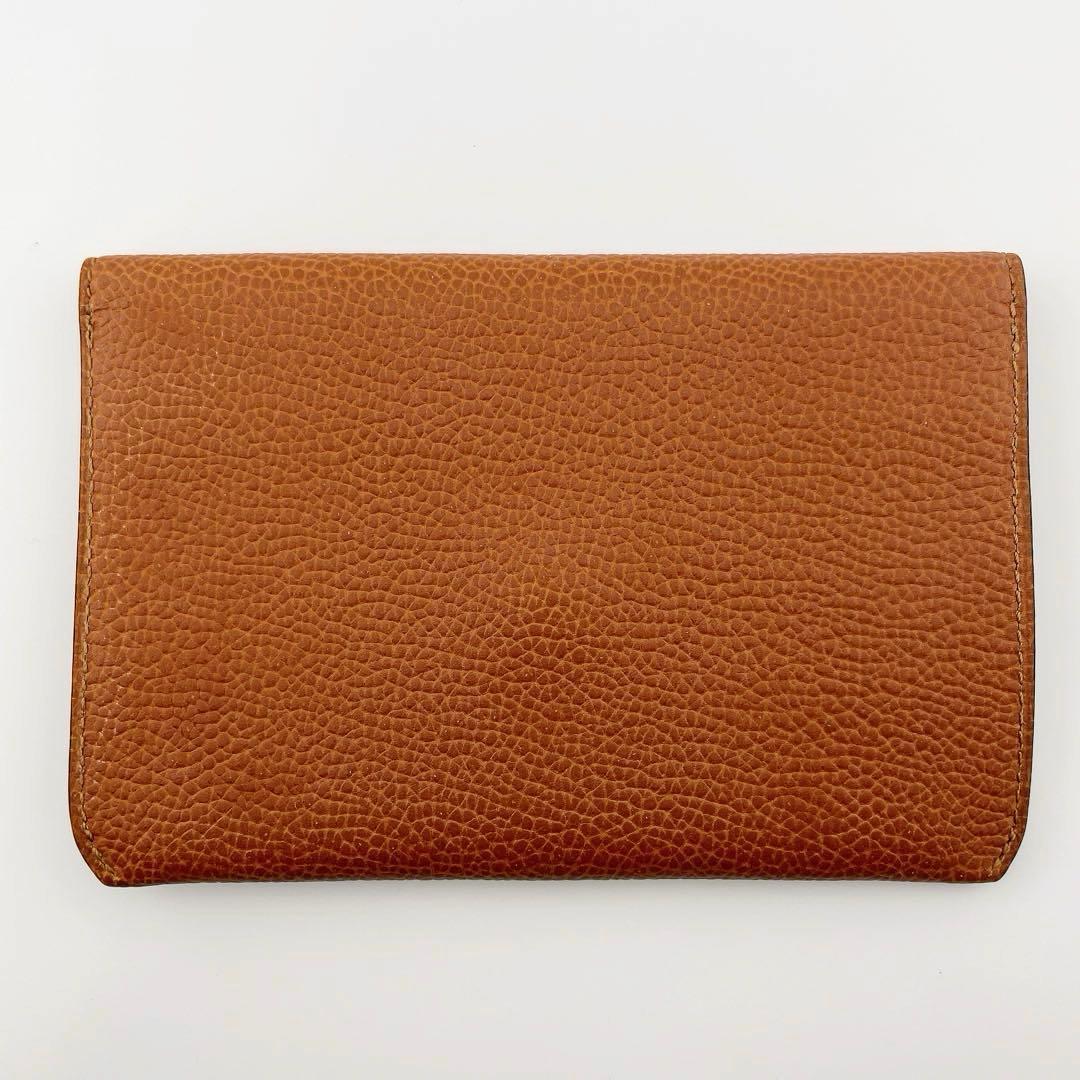 Delvaux デルヴォー キャメル ウォレット レザーポーチ